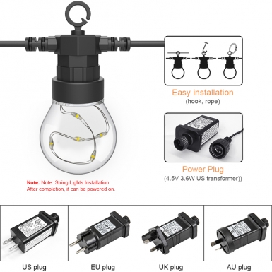 LED户外灯 - HCP065  G50铜线户外灯串